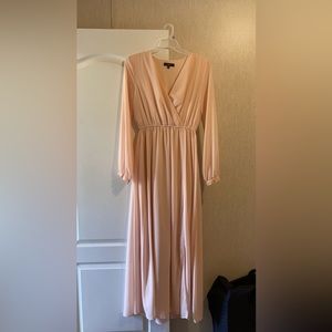 Lulu's Pink (blush) maxi dress